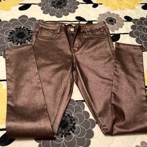 SHIMMERING BRONZE PANTS